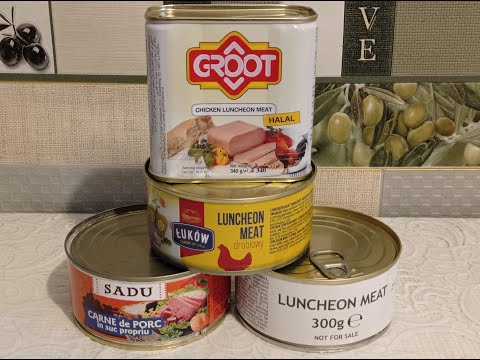 Видео: Вкусное блюдо из гуманитарной тушенки!, Польская гумманитарная тушенка!