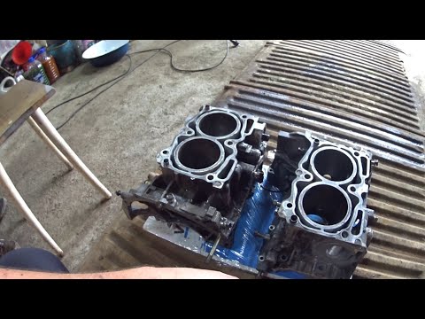 Видео: Двигатель субару EJ25 разобрали