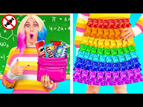 Видео: Как Пронести Сладости в Класс с Уэнсдей Аддамс | Смешные Cитуации от Fun Teen