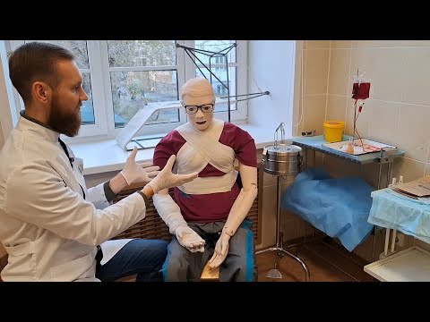 Видео: ПОВЯЗКА НА МОЛОЧНУЮ ЖЕЛЕЗУ | БИНТУЕМ ОДНУ И ОБЕ