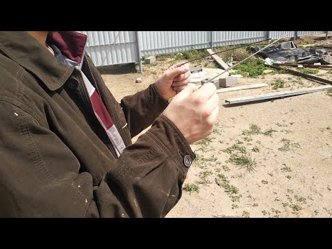 Видео: Поиск подземных коммуникаций с помощью сварочных электродов.