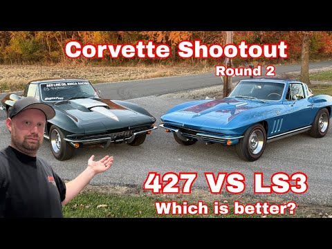 Видео: Второй раунд соревнований Corvette Shootout 1967 427 против LS3 1965 года. Какой лучше?