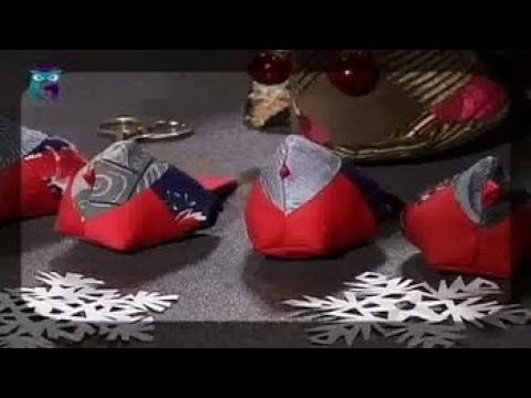 Видео: Шьем лоскутную ёлку-конус и необычную птицу-брошь. Мастер класс