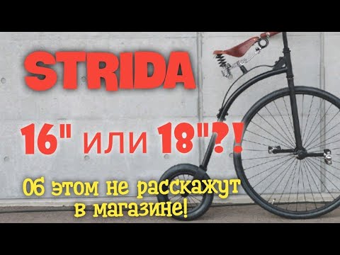 Видео: Strida. 16" или 18"?!