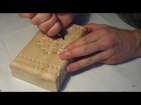 Видео: Геометрическая резьба по дереву. Урок 6_2 (geometric wood carving)