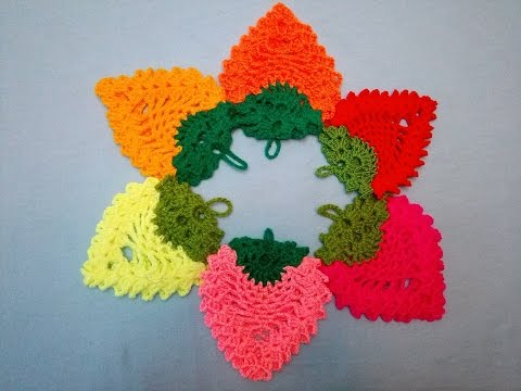 Видео: Ягодка крючком. Подставка под горячее. Вязание крючком 2021.