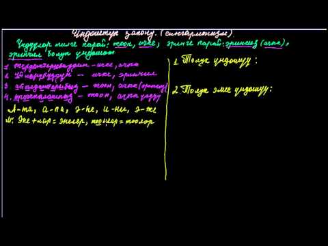 Видео: Үндөштүк закону