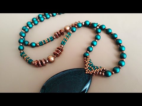 Видео: Бейл из бисера. МК. Bead pendant