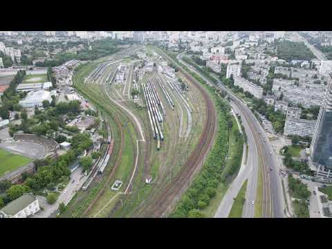 Видео: парк Спутник, депо ЖД Вокзала, улица Уманская