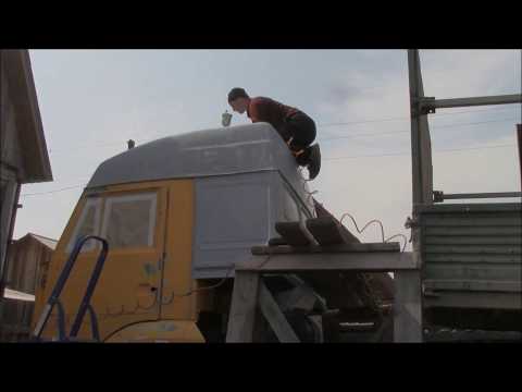 Видео: покраска камаза на улице