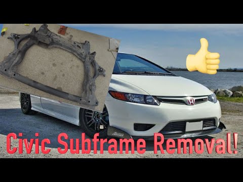 Видео: Снятие подрамника Honda Civic 1.8L 2006 года