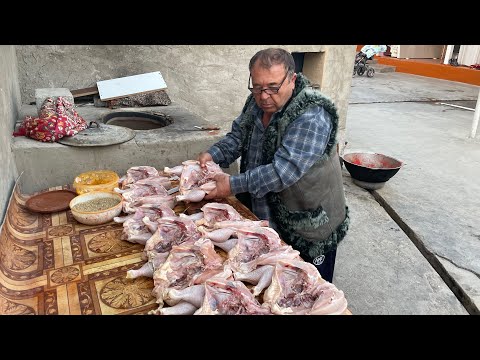 Видео: Внимание!!!Так готовят только Узбеки и Всем нравится! Курица в тандыре! Тандыр Товук!Узбекистан!