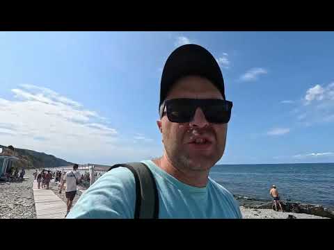 Видео: Дикий пляж около Сукко 20.07.2025. Исследуем тропы. Смотровая площадка. Купание в море.
