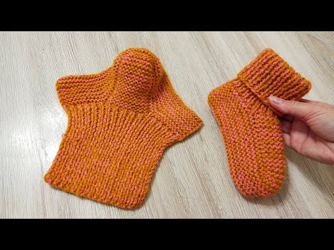 Видео: ДЕТСКИЕ НОСОЧКИ НА ДВУХ СПИЦАХ/свяжет даже начинающий