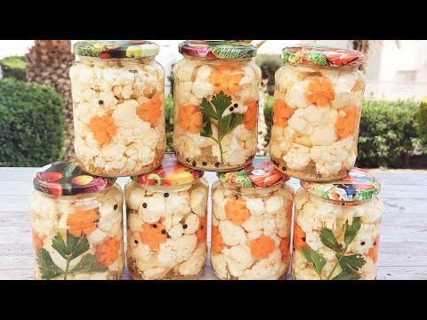 Видео: Рассол из цветной капусты без консерванта, простой и быстрый рецепт
