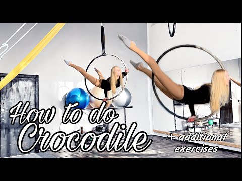 Видео: How to do CROCODILE on AERIAL HOOP | Воздушное кольцо - Крокодил | Aerial Lyra Lessons