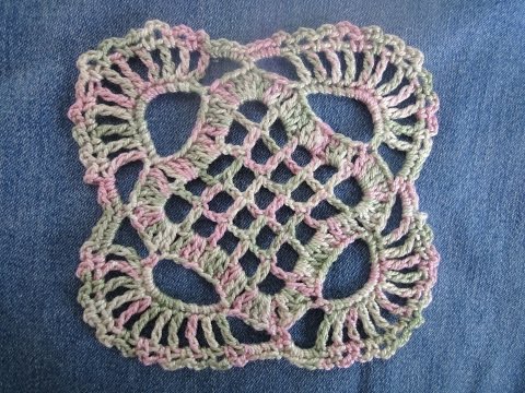 Видео: Квадратный мотив The square motif Crochet
