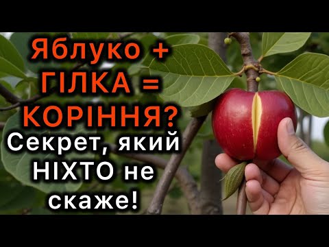 Видео: Новий метод УКОРІНЕННЯ! Яблуко + ГІЛКА = КОРІННЯ? Секрет, про який НІХТО не розкаже!