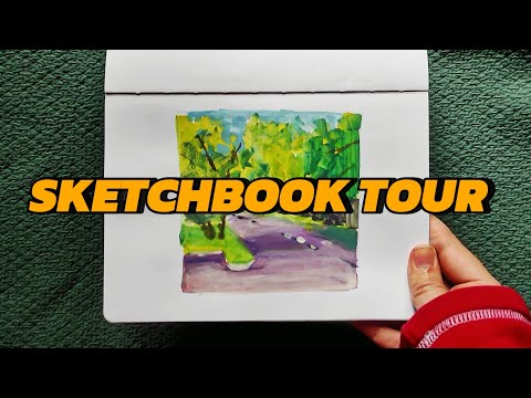Видео: ОБЗОР на СКЕТЧБУК | Sketchbook tour