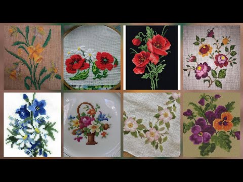 Видео: #1 Потрясающие и элегантные схемы для вышивки крестом/Идеи дизайна вышивки чарсути. Ручная вышивка.