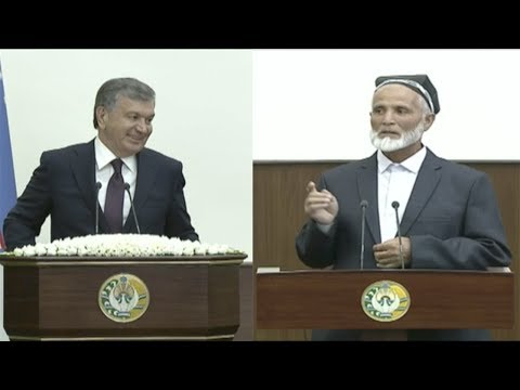 Видео: ШАВКАТ МИРЗИЁЕВ ОТАХОНГА: "СИЗНИ ЎЗ ҲИСОБИМДАН ҲАЖГА ЮБОРАМАН!"