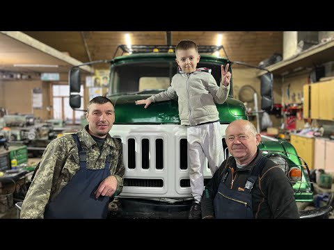 Видео: Перший запуск) Зіл 131 двигун Мерседес ОМ 366А.