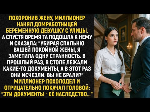 Видео: Похоронив жену, миллионер нанял домработницей беременную девушку с улицы. А спустя время...
