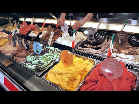 Видео: Изготовление итальянского домашнего мороженого Gelato | Корейская уличная еда