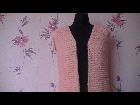 Видео: Вязание кардигана узором платочная вязка