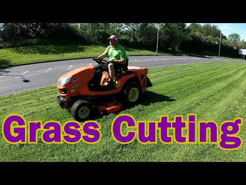 Видео: Стрижка травы с помощью глиссирующего руля Kubota 2120
