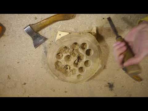 Видео: Чаша из дубового спила
