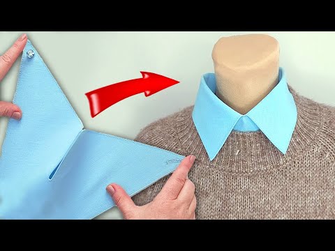 Видео: 💖✅Хитрый трюк с шитьем воротника / это потрясающая идея из треугольника