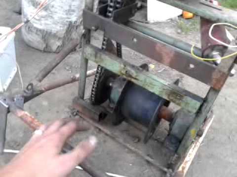 Видео: японская мото лебёдка