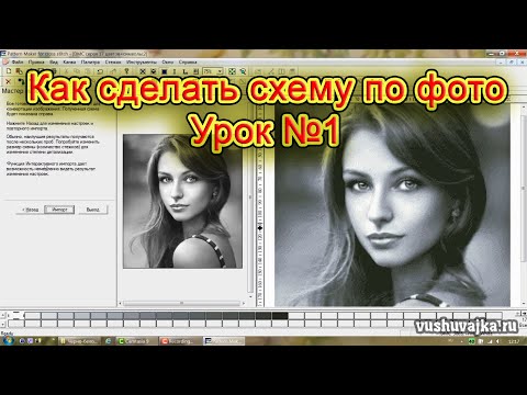 Видео: Вышивка крестом по фото. Урок №1. Как самостоятельно сделать схему