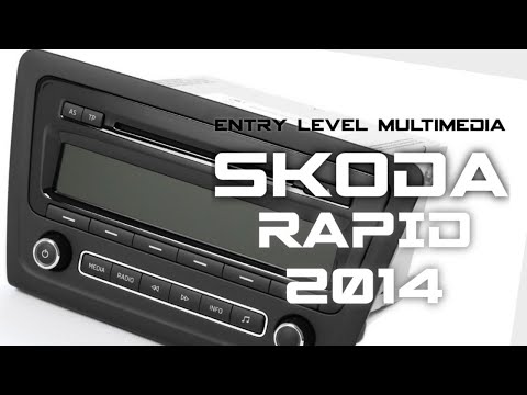 Видео: #Шкода #Рапид 2014 комлектация #ambition #магнитола #SWING смотрю разъем штатной магнитолы