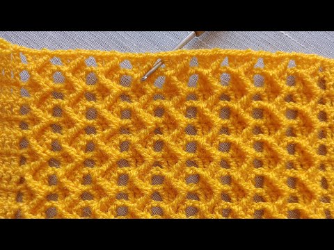 Видео: Очень простой узор для вязания крючком жилета и шали
