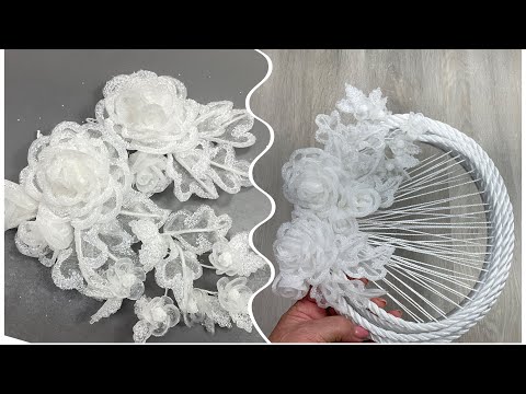 Видео: Вы поразитесь! Какие красивые ,нежные , прозрачные  розы получились!И это из практически из ничего.