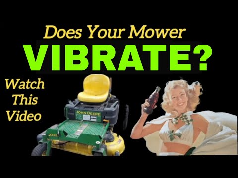 Видео: Газонокосилка John Deere Z335 Zero Turn ударилась обо что-то, вибрирует и косит неровно. Погнут ш...