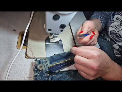 Видео: Замена молнии на джинсах