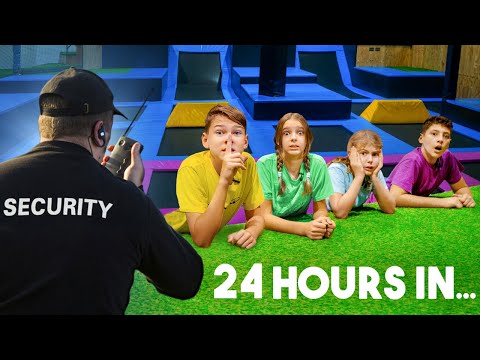 Видео: 24 ЧАСА В ПАРКЕ БАТУТОВ!