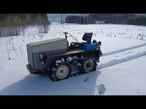 Видео: Самодельный минитрактор проснулся после зимы!