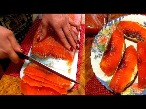 Видео: Семга малосольная, сухого посола. Вкуснейшая закуска.