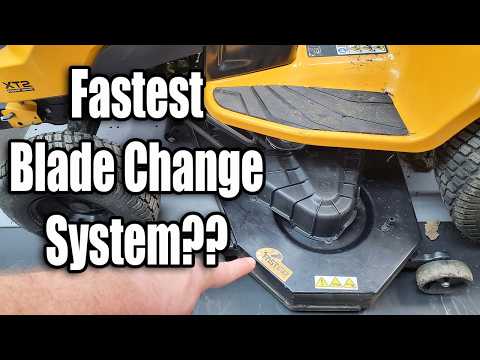 Видео: Система лезвий Cub Cadet XT2 Fastattach: стоит ли тратить деньги на эту функцию, экономящую время...