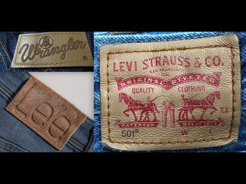 Видео: ТИТАНЫ ИНДИГО: 3 джинсы, которые изменили мир (Levi 501xx, Wrangler 13MWZ, Lee 101)