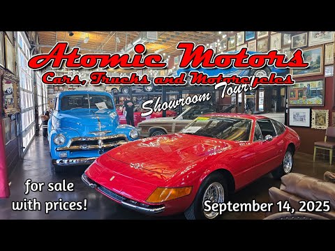 Видео: КЛАССИЧЕСКИЕ АВТОМОБИЛИ НА ПРОДАЖУ!! Atomic Motors, Лас-Вегас, 14 сентября 2025 г. - классические...