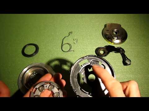 Видео: Велосипедный роллерный тормоз  Разборка, сборка, обслуживание