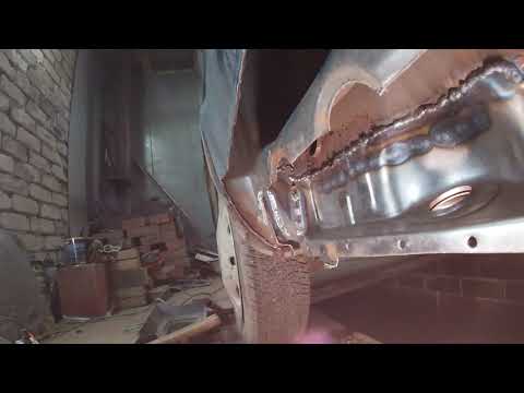 Видео: ОКА замена порога  , убираем  ржавчину с крышки багажника