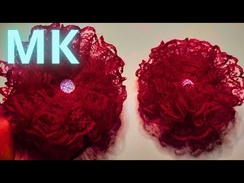 Видео: 💖 Бантик из кружева 4,5 см за 5 минут — быстрый мастер-класс!