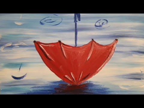 Видео: Зонтик |Прямая трансляция |Правополушарное рисование