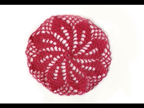 Видео: Вязание крючком. Crochet. Круглый цветочный мотив 1. Часть 1 (мотив)